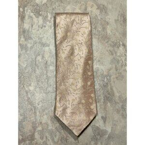 Faconnable Men's Floral Silk Necktie in Pink / Cream / Gray